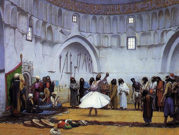 Jean-Leon Gerome Whirling Dervishes oil painting image